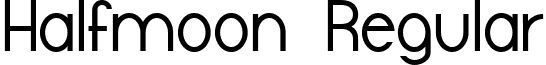 Halfmoon Regular font - halfmoon.regular.ttf