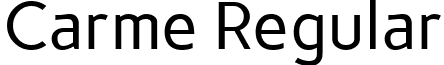 Carme Regular font - carme.regular.ttf