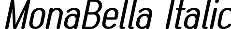 MonaBella Italic font - monabella.italic.otf