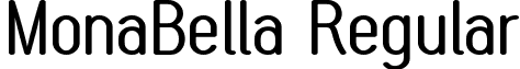 MonaBella Regular font - monabella.regular.otf