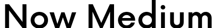 Now Medium font - now.medium.otf