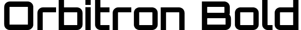 Orbitron Bold font - orbitron.bold.ttf