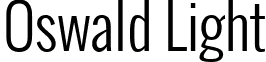 Oswald Light font - oswald.light.ttf