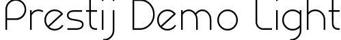 Prestij Demo Light font - prestij-demo.light.otf