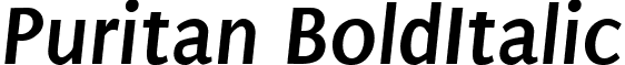 Puritan BoldItalic font - puritan.bolditalic.ttf