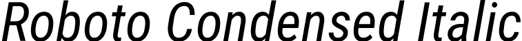 Roboto Condensed Italic font - roboto-condensed.italic.ttf