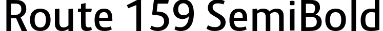 Route 159 SemiBold font - route-159.semibold.otf