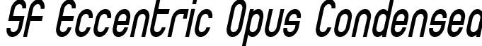 SF Eccentric Opus Condensed font - sf-eccentric-opus.condensed-oblique.ttf