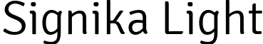 Signika Light font - signika.light.ttf