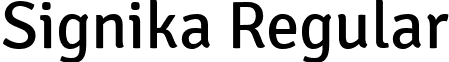 Signika Regular font - signika.regular.ttf