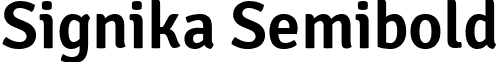 Signika Semibold font - signika.semibold.ttf