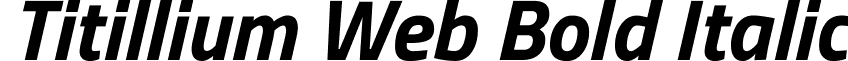 Titillium Web Bold Italic font - titillium-web.bold-italic.ttf