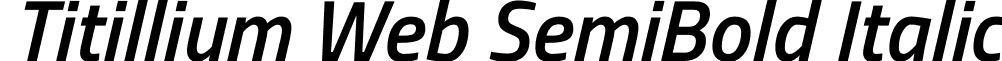 Titillium Web SemiBold Italic font - titillium-web.semibold-italic.ttf