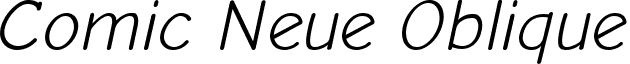 Comic Neue Oblique font - comic-neue.oblique.ttf