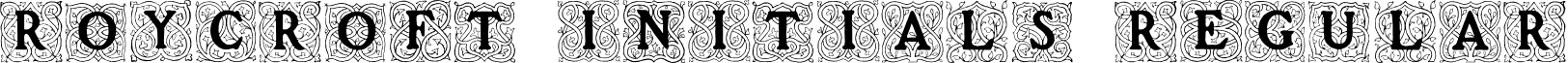 Roycroft Initials Regular font - roycroft-initials.regular.ttf