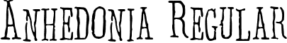 Anhedonia Regular font - design.horror.anhedoni.ttf