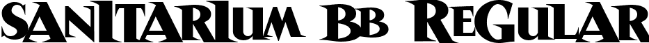 Sanitarium BB Regular font - sanitarium-bb.regular.ttf