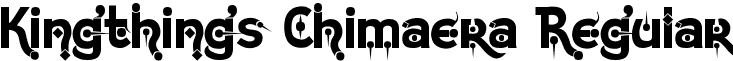 Kingthings Chimaera Regular font - kingthings-chimaera.regular.ttf