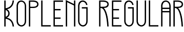 Kopleng Regular font - kopleng.regular.otf