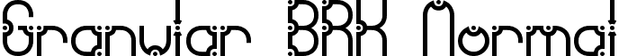 Granular BRK Normal font - granular-brk.regular.ttf