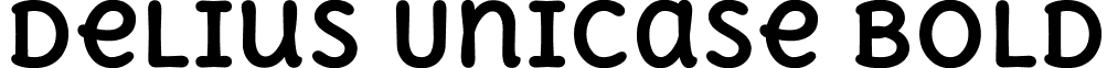 Delius Unicase Bold font - delius-unicase.bold.ttf