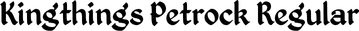 Kingthings Petrock Regular font - kingthings-petrock.regular.ttf