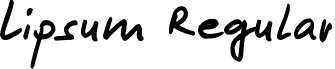 Lipsum Regular font - lipsum.regular.ttf