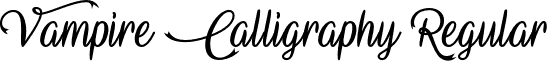 Vampire Calligraphy Regular font - vampire-calligraphy.regular.otf