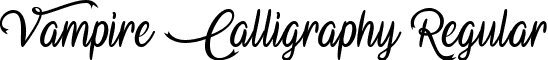 Vampire Calligraphy Regular font - vampire-calligraphy.regular.ttf