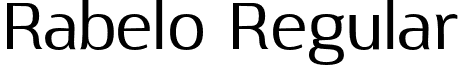 Rabelo Regular font - Rabelo Regular.otf