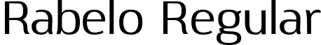 Rabelo Regular font - Rabelo Regular.ttf