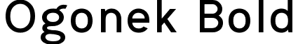 Ogonek Bold font - Ogonek Bold.ttf