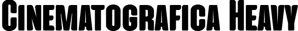 Cinematografica Heavy font - Cinematografica-Heavy-trial.ttf