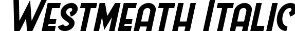 Westmeath Italic font - Westmeath Italic.ttf