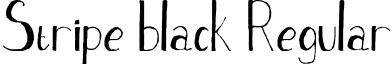 Stripe black Regular font - Stripe black.ttf