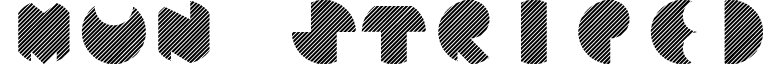 Mun Striped font - Mun striped.ttf
