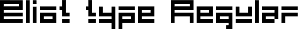 Eliot type Regular font - Eliot type.otf