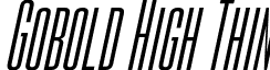 Gobold High Thin font - Gobold High Thin Italic.otf