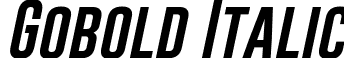 Gobold Italic font - Gobold Regular Italic.otf