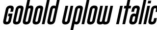 Gobold Uplow Italic font - Gobold Uplow Italic.otf