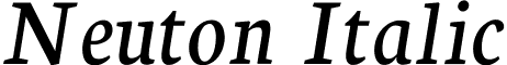 Neuton Italic font - Neuton-Italic.ttf