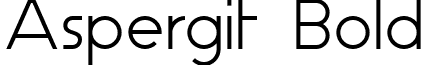 Aspergit Bold font - Aspergit Bold.otf