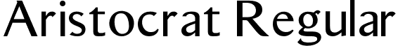 Aristocrat Regular font - Aristocrat-Regular.otf