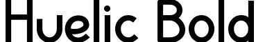 Huelic Bold font - HUELIC_B.ttf