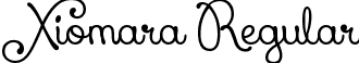 Xiomara Regular font - Xiomara-Script.ttf