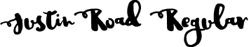 JustinRoad Regular font - JustinRoad.otf