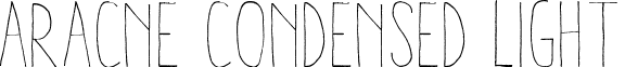 Aracne Condensed Light font - ARACNE-CONDENSED_light.ttf