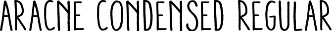 Aracne Condensed Regular font - ARACNE-CONDENSED_regular.otf