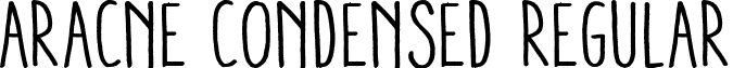 Aracne Condensed Regular font - ARACNE-CONDENSED_regular.ttf