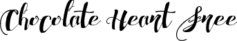 Chocolate Heart Free font - Chocolate Heart Free.otf